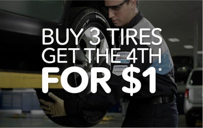 Buy 3 Tires Get the 4th For $1*